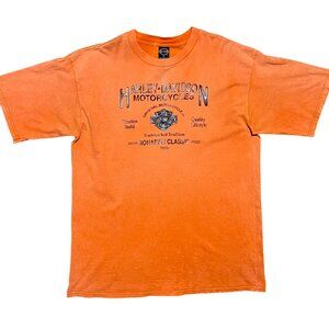 Harley Davidson Motorcycle Nova Scotia Dartmouth 2001 Vintage T-Shirt, Men's XL